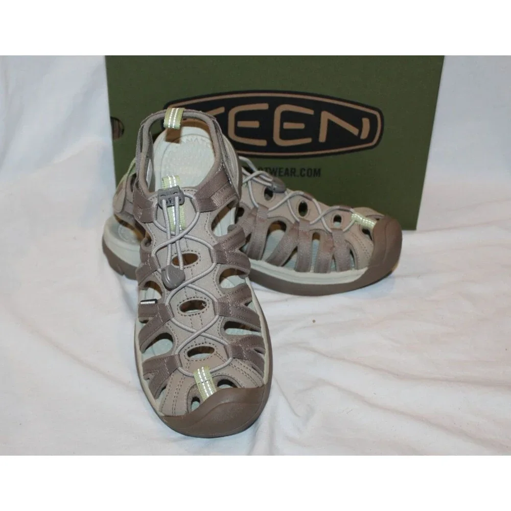 Keen Women's Whisper Timberwolf Tarragon Hiking Sandals NEW SZ 11 BEIGE